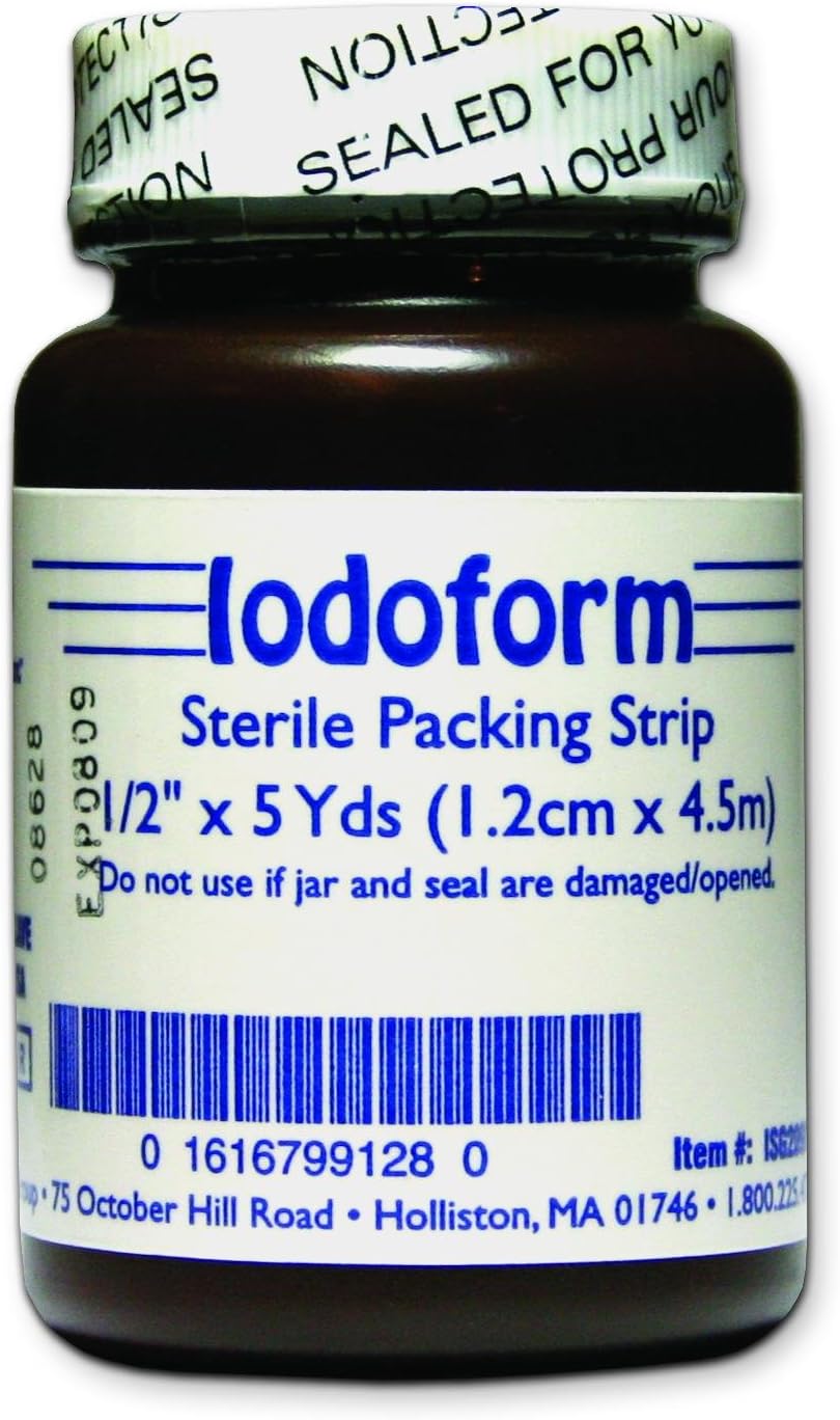Invacare Iodoform Gauze Packing Strip 0.5 in. x 5 yd