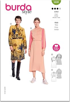 Burda Style X05696BURDA Misses Dresses Sewing Pattern Packet, Design Code B5696, Sizes 10-22 36-48