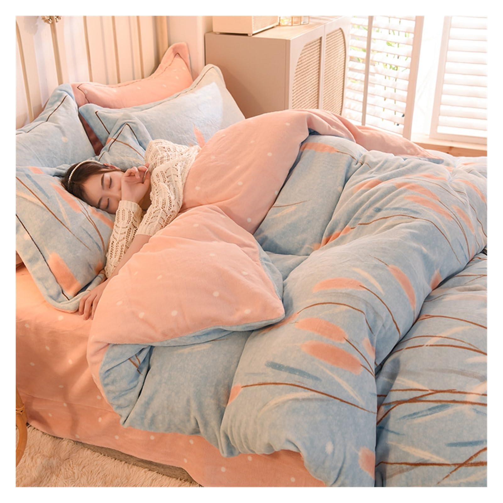 Draps en velours de lait anti-froid pour éliminer la sensation de lit glacé en hiver