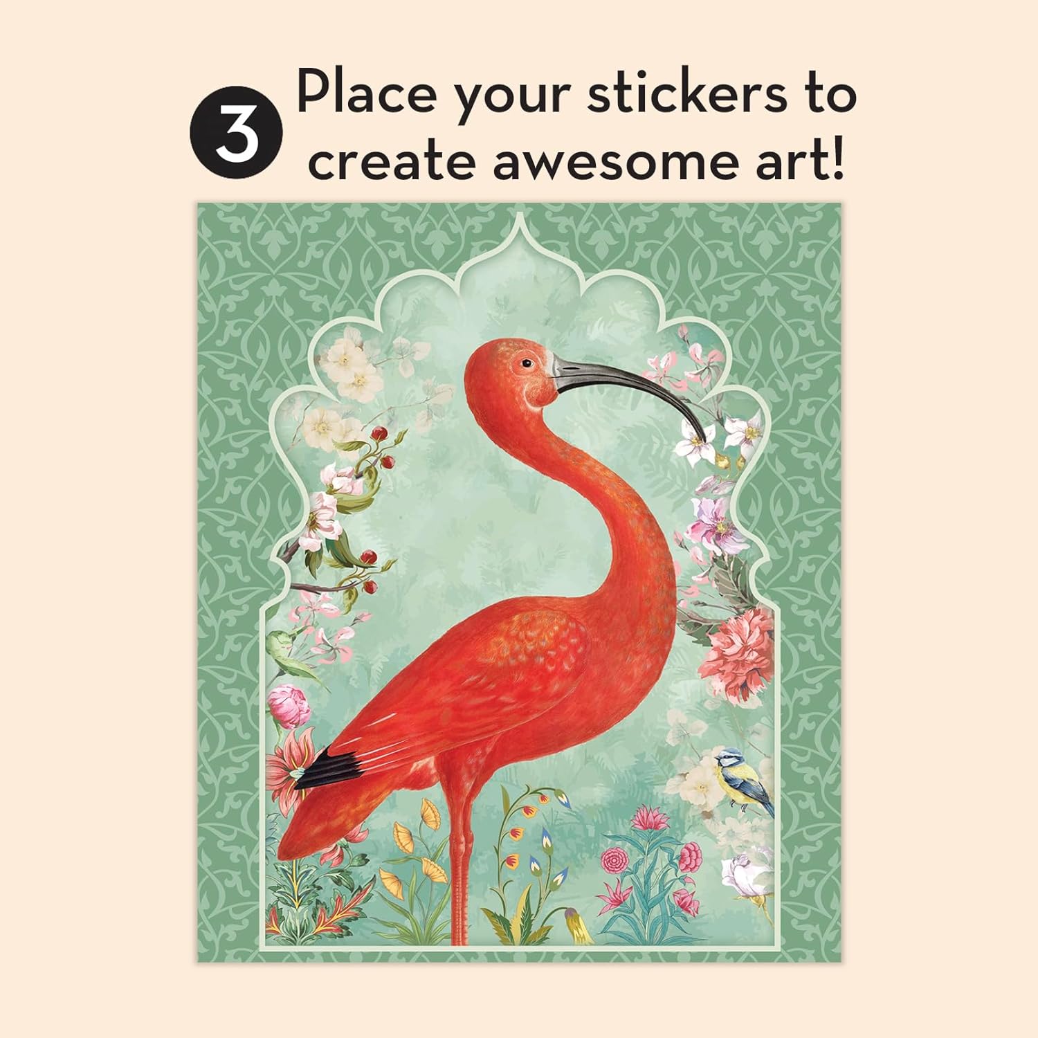 Brain Games - Sticker by Number - Vintage: Birds (28 Images to Sticker) - Image 6