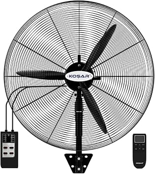 KSV-DK600 Sanayi Tipi Vantilatör 24″ (60 cm) Uzaktan Kumandalı