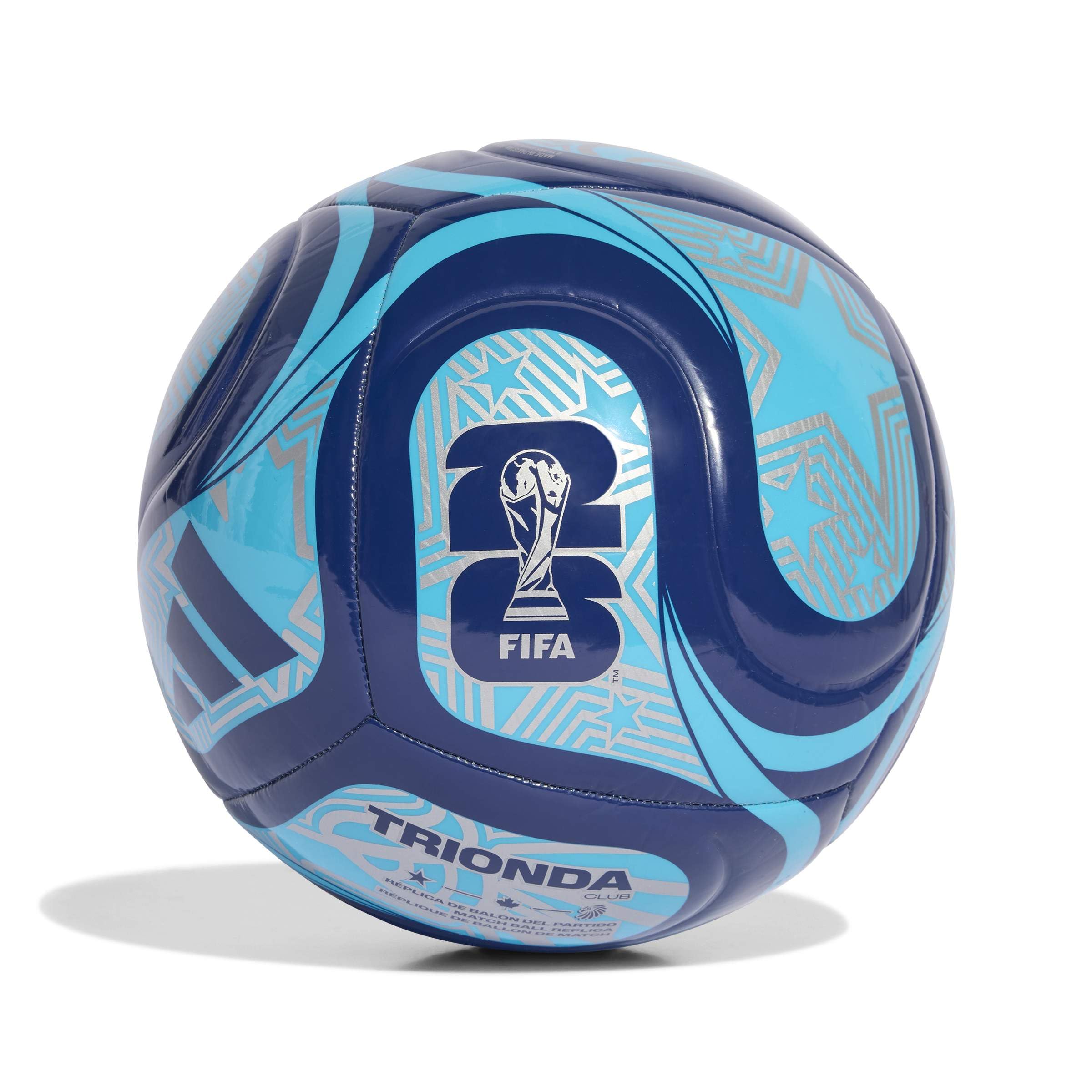 Adidas Unisex-Adult World Cup Soccer Ball, Night Indigo/Semi Pink/Silver Metallic, 5 โ image 1
