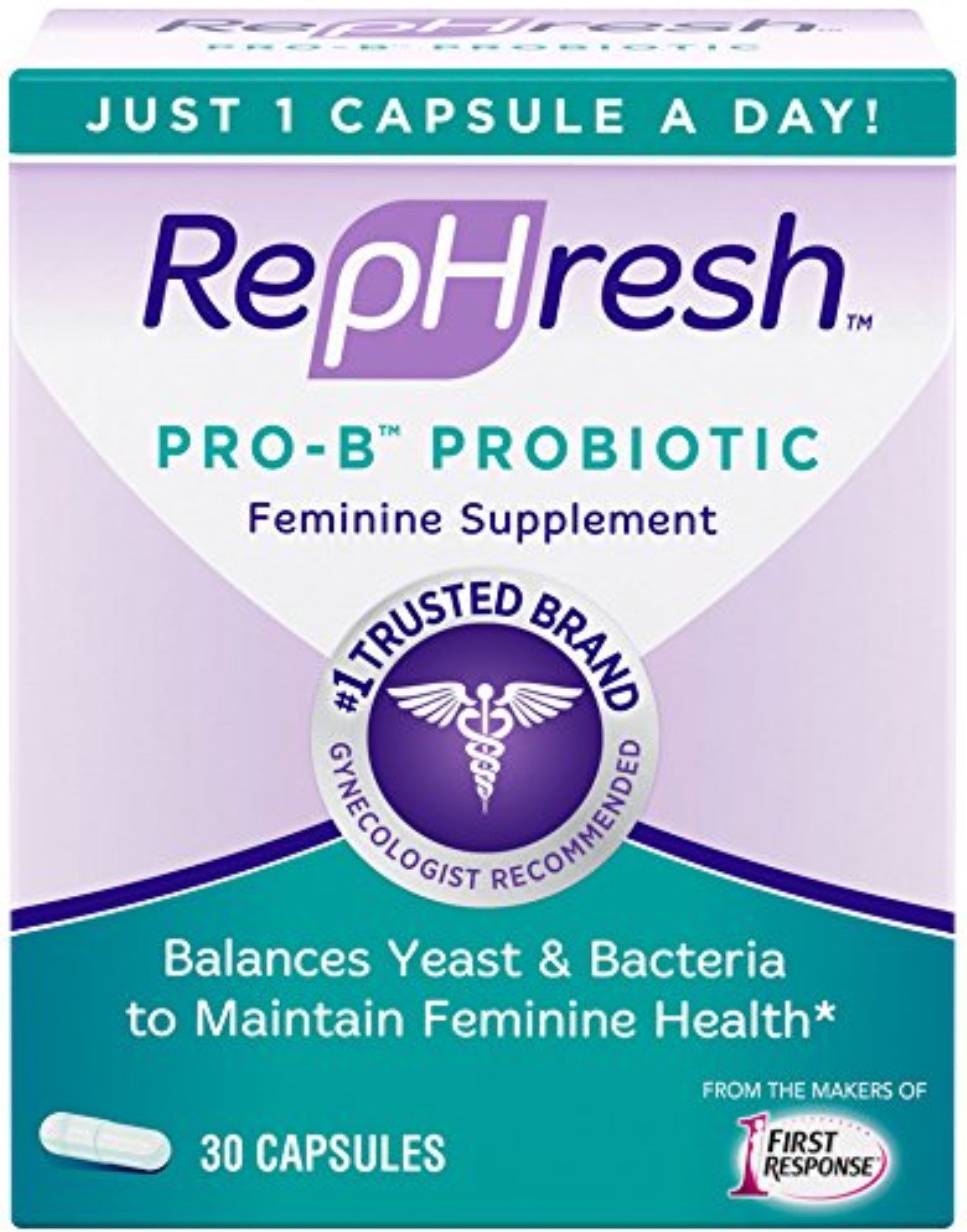 RephreshPro-B Probiotic Feminine Supplement 30 Capsules per Pack (11 Pack)