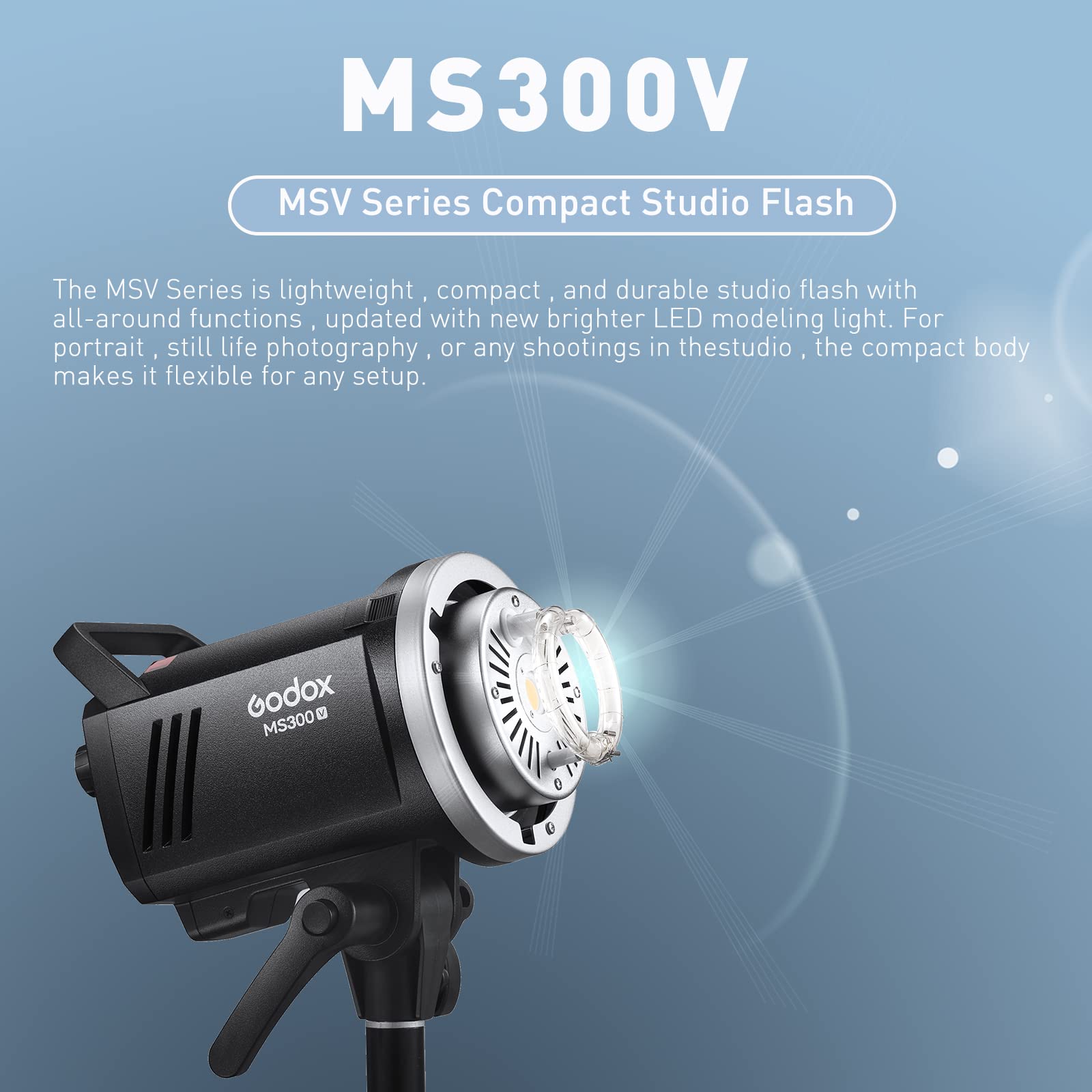 Amazon | Godox MS300V ストロボ フラッシュ スタジオ ライト撮影