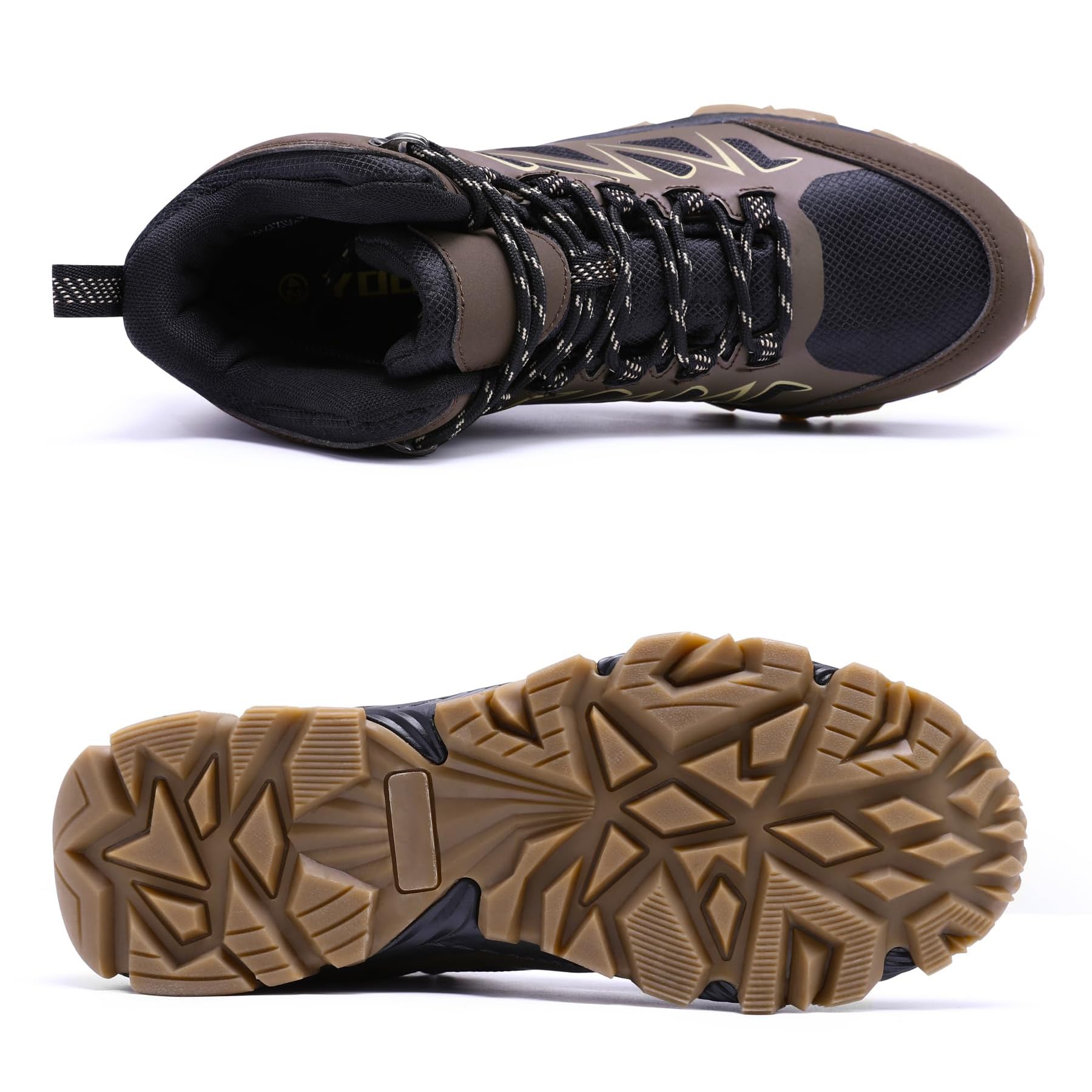 YOUTHUP Chaussure de Randonnée Imperméable Respirant Courte Chaussures de Trekking Outdoor Antidérapant Uni à Lacets