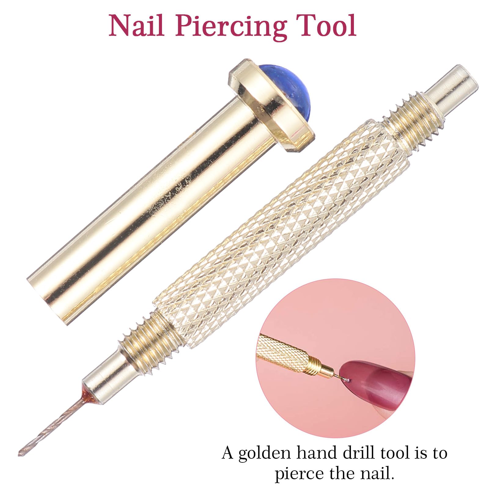 FOMIYES Nail Dangle Charms Set 72 Pieces with Portable Alloy Drill Tool for Diy Manicure and Salon Decoration Nail Art Accessories - Image 4