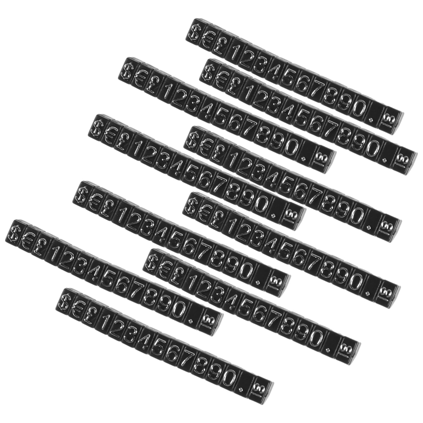 BUTIFULSIC 30 Sets Display Tags Cube Letter Label Retail Counter Pricing Block Display Blocks Retail Booth Signages Tags Stand Stand Tags Plastic
