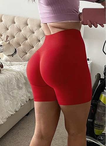 Miniatura 6 de MOOSLOVER Pantalones cortos sin costuras para mujer pantalones cortos de entrenamiento de cintura alta