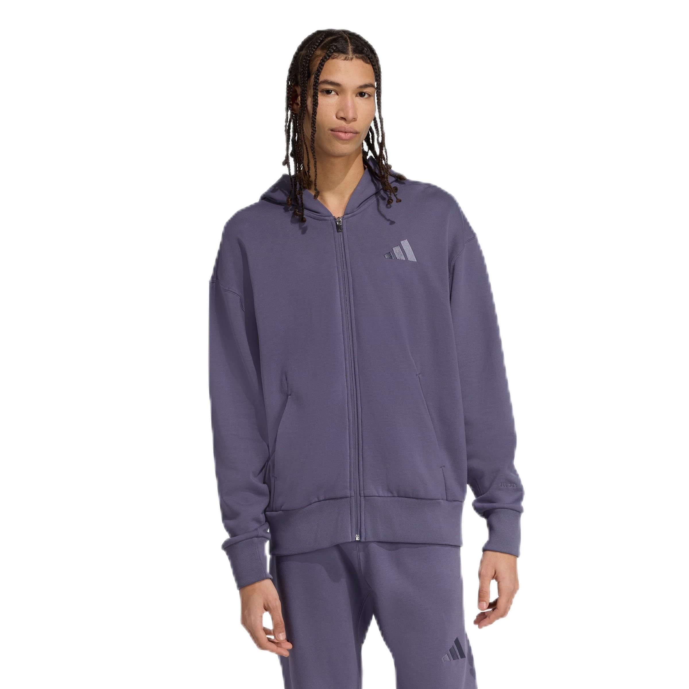 adidas Men Track Tops | M A Szn Ft Fz | Grey |-picture-31