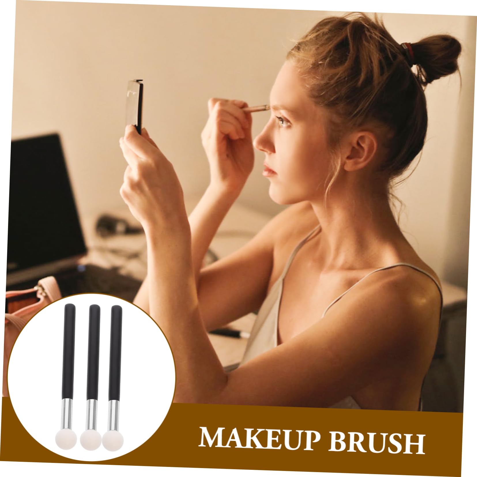 WOFASHPURET 6pcs Concealer Brush for Women Portable Foundation Makeup Tool for Application of Powder Liquid Products Ergonomic Design for Easy Use