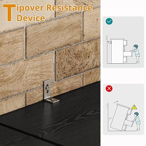 Miniatura 6 de IRONCK Estantería alta y estrecha de 8 niveles de 71 pulgadas, juego de 2, estantería de esquina compacta, fácil de combinar para sala de estar,