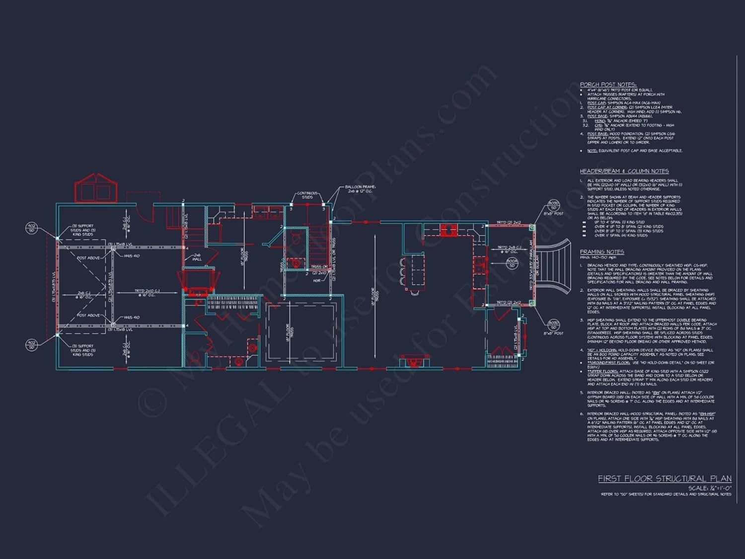 20-1926 HOUSE PLAN - Coastal Farmhouse Home Plan - 4-Bed, 3-Bath, 2,885 SF