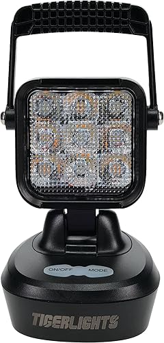 Miniatura 3 de Tiger Lights TL2460 - Luz de trabajo magnética LED recargable de 1000 lúmenes, 3 3/8 de longitud, luz intermitente/inundación todoterreno