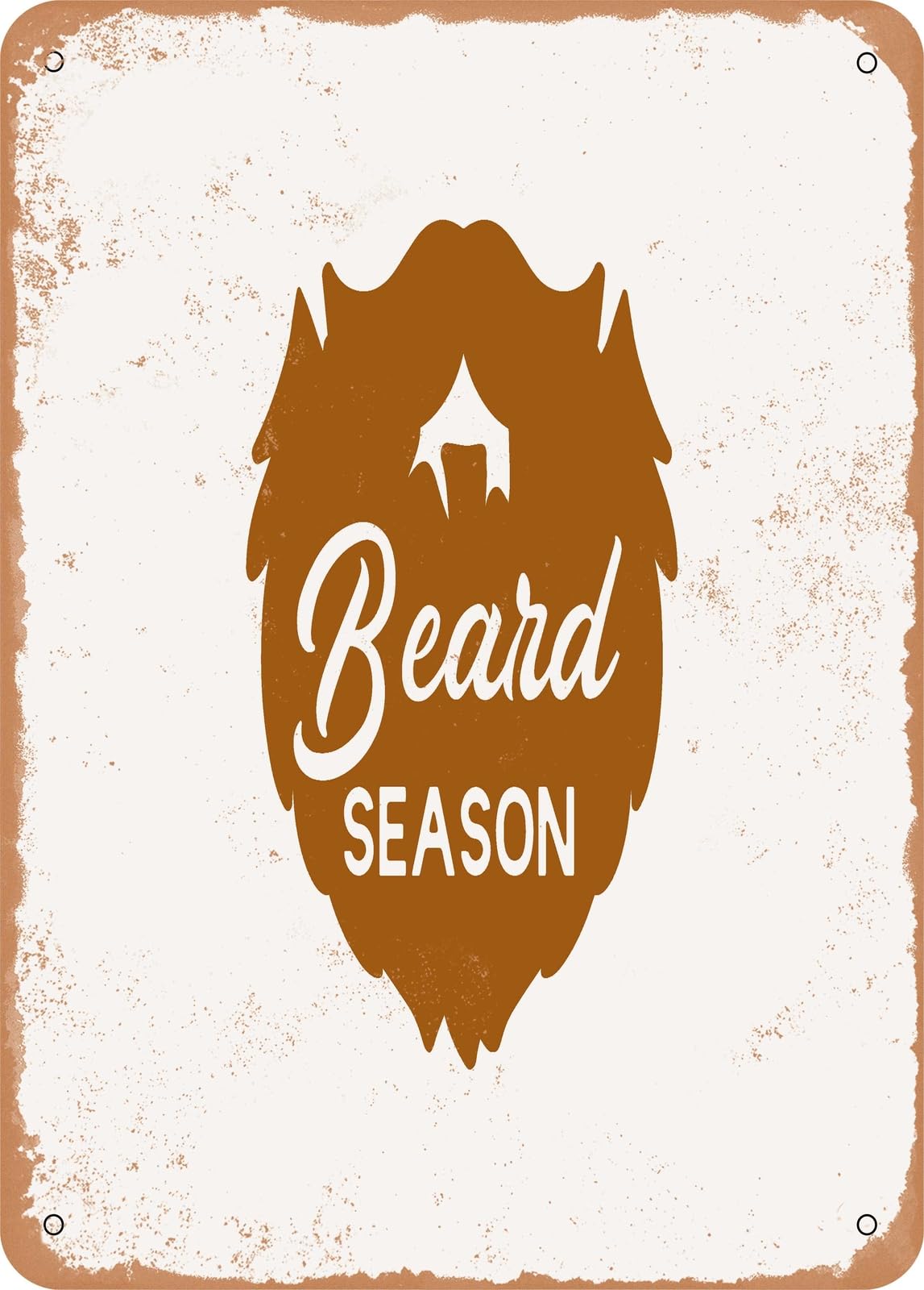 Metal Sign - Beard Season - Vintage Rusty Look home decor