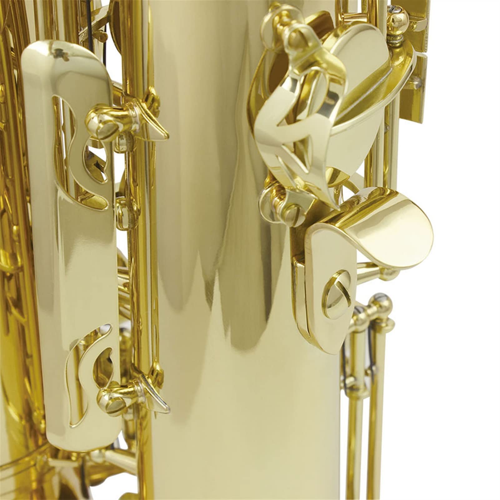 Sax Principianti Kit Sassofono tenore in SIB Professionale in Ottone Laccato Oro B Sax Piatto Strumento Musicale a fiato con Accessori per bocchino in Custodia Strumento a fiato