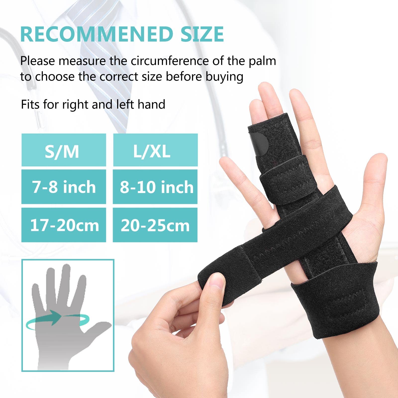 Buy 2 Finger Splint Trigger Finger Splint, Adjustable Two Finger Splint