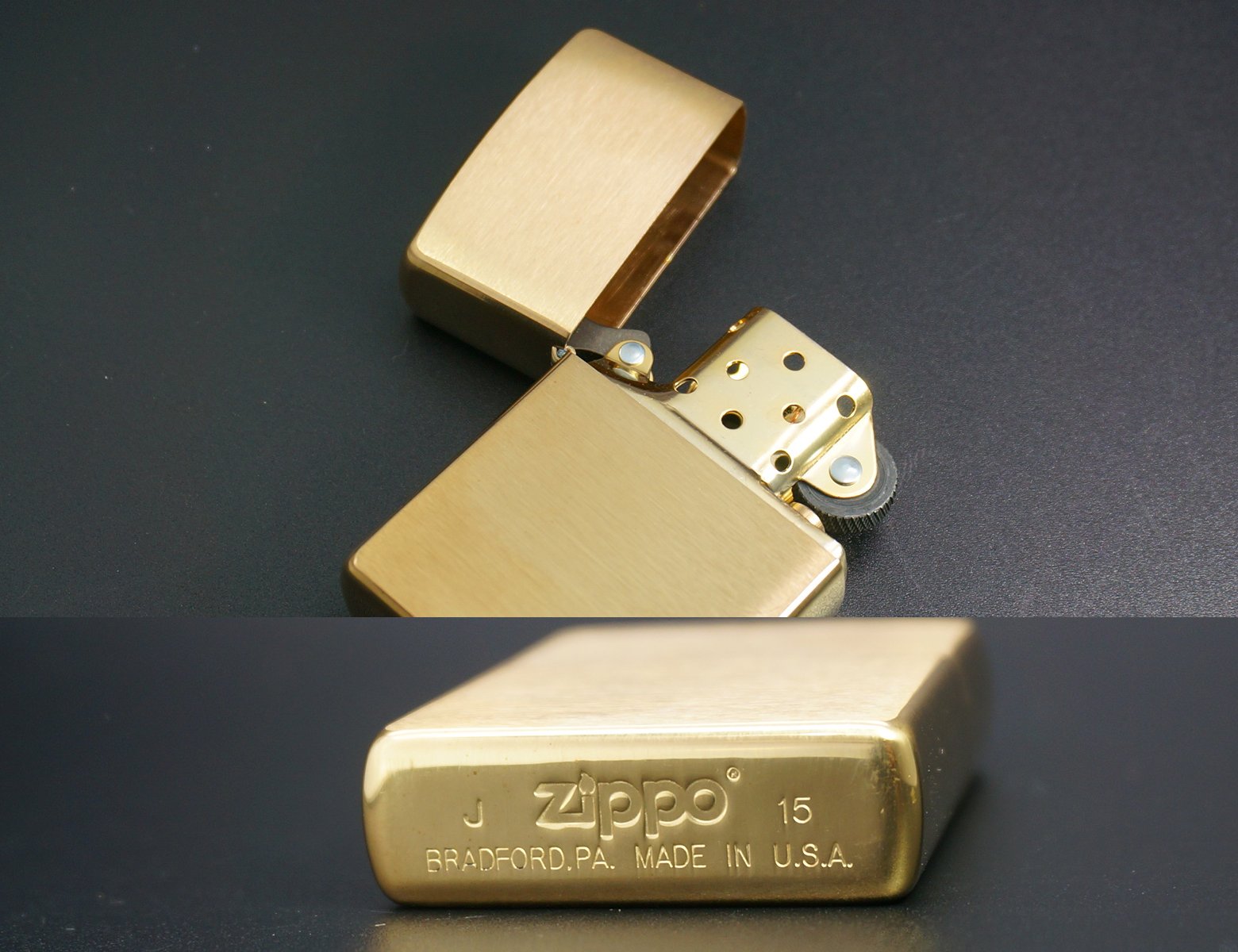Amazon.co.jp: zippo #204B ブラッシュ・ブラス : ファッション