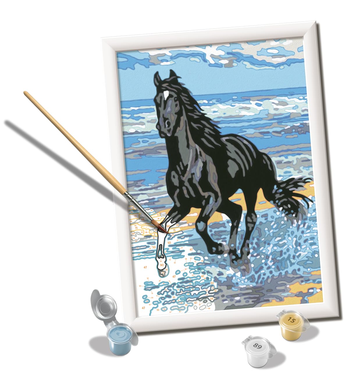 Beach Horse CreArt Paint by Numbers Kit | Fun & Easy DIY Art for Kids Age 11+ | Creative…