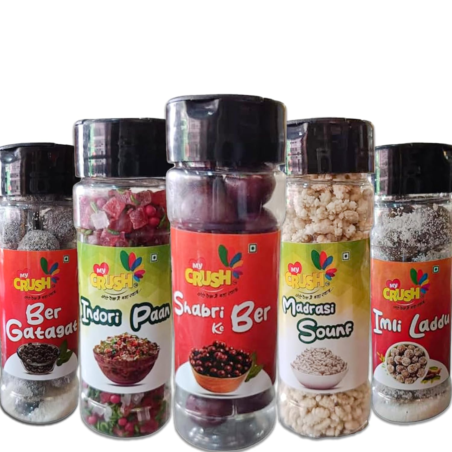MYCRUSH Mouth Freshner Mukhwas Sweet Paan (100 Gram Each),Imli Laddu, Madrasi Saunf Minty Favour,Ber Gatagat Tasty Balls Digestion (Pack of 5) (B0CP2PDZMM) Amazon Price History, Amazon Price Tracker