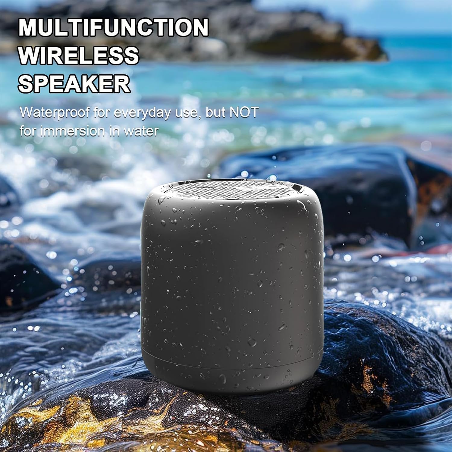 Portable Bluetooth Speaker with 6-24 Hour Playtime ,10M Bluetooth Range,Mini Bluetooth Speakers Waterproof Speaker Wireless with Enhanced Bass, Noise-Cancelling Microphone for... - Image 6