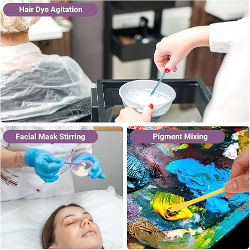 Miniatura 5 de Gartful 9 unidades de varillas de silicona de colores, resina epoxi reutilizables, para mezcla de resina, pintura, fabricación de vasos con