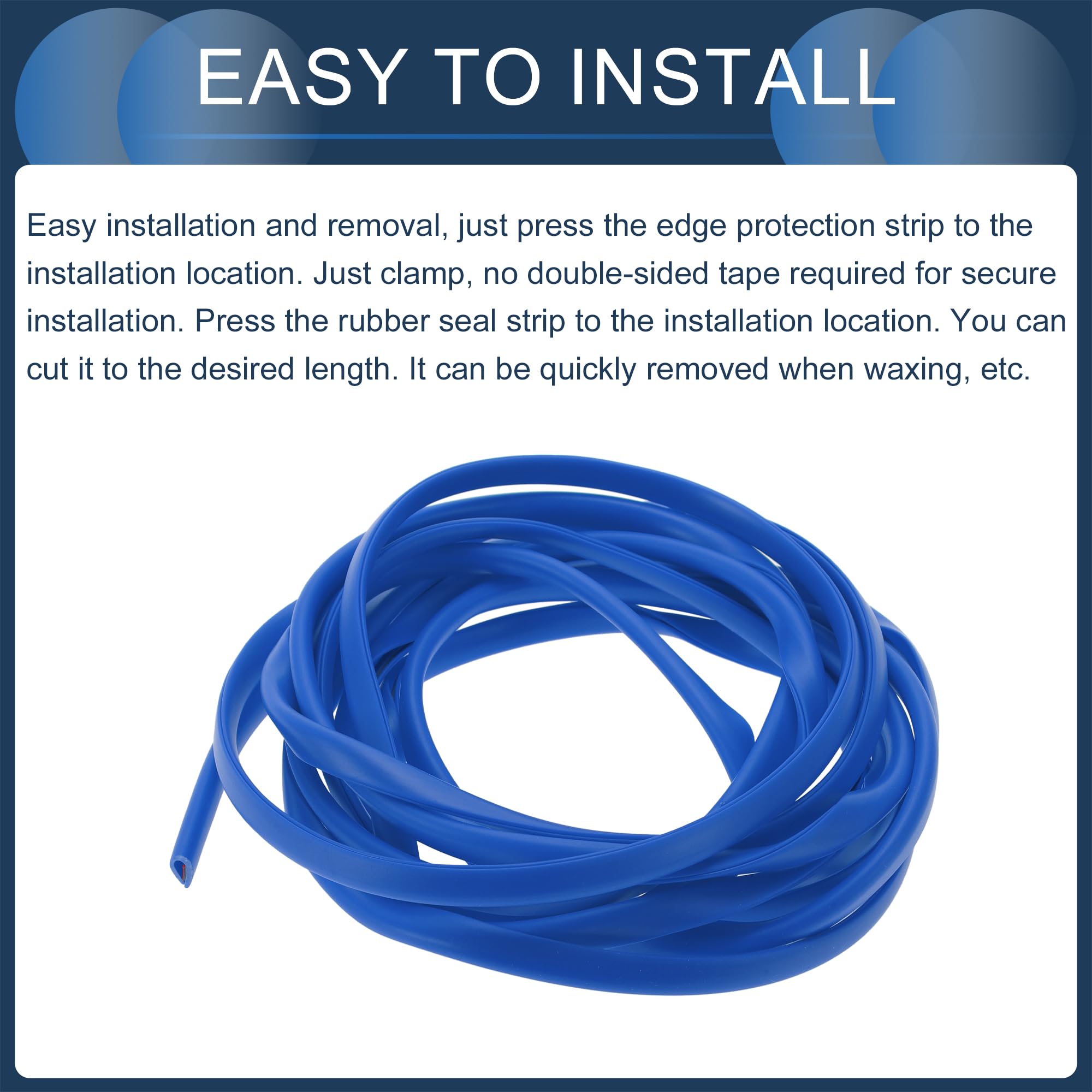 Car Door Edge Guards 9.84ft - U Shape Rubber Trim Protector For Sedans, Trucks & SUVs