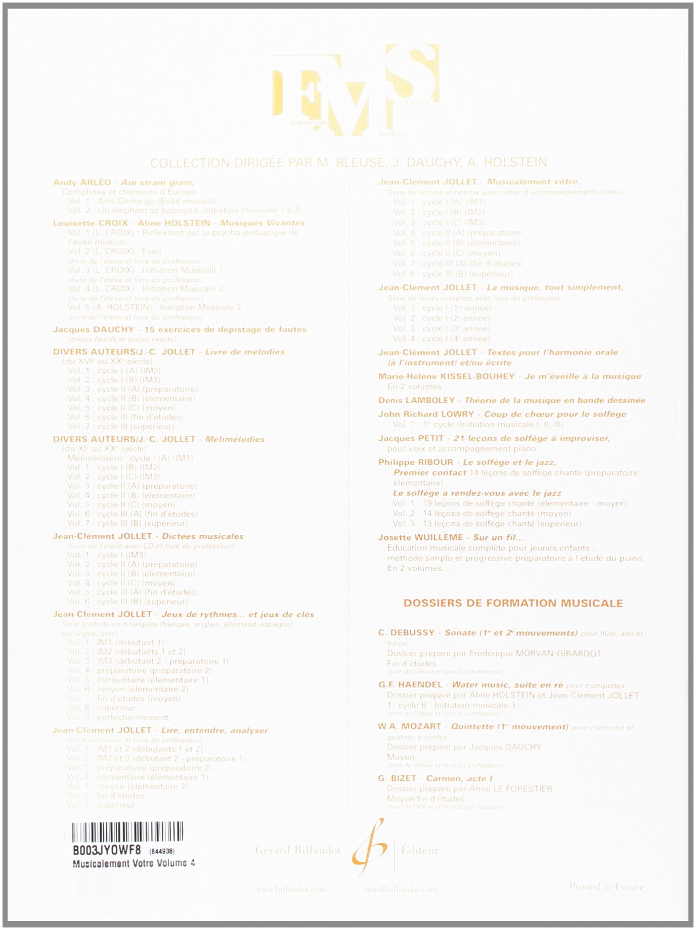 Musicalement Votre Volume 4