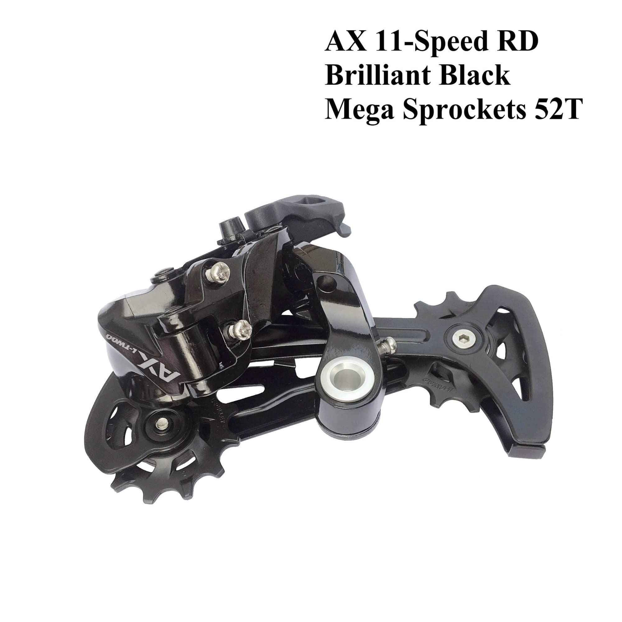 Desviadores Desviador Trasero AX de 11 velocidades for Bicicleta de montaña MTB Compatible con 42T, 46T, 50T, Jaula Larga Desviador Trasero