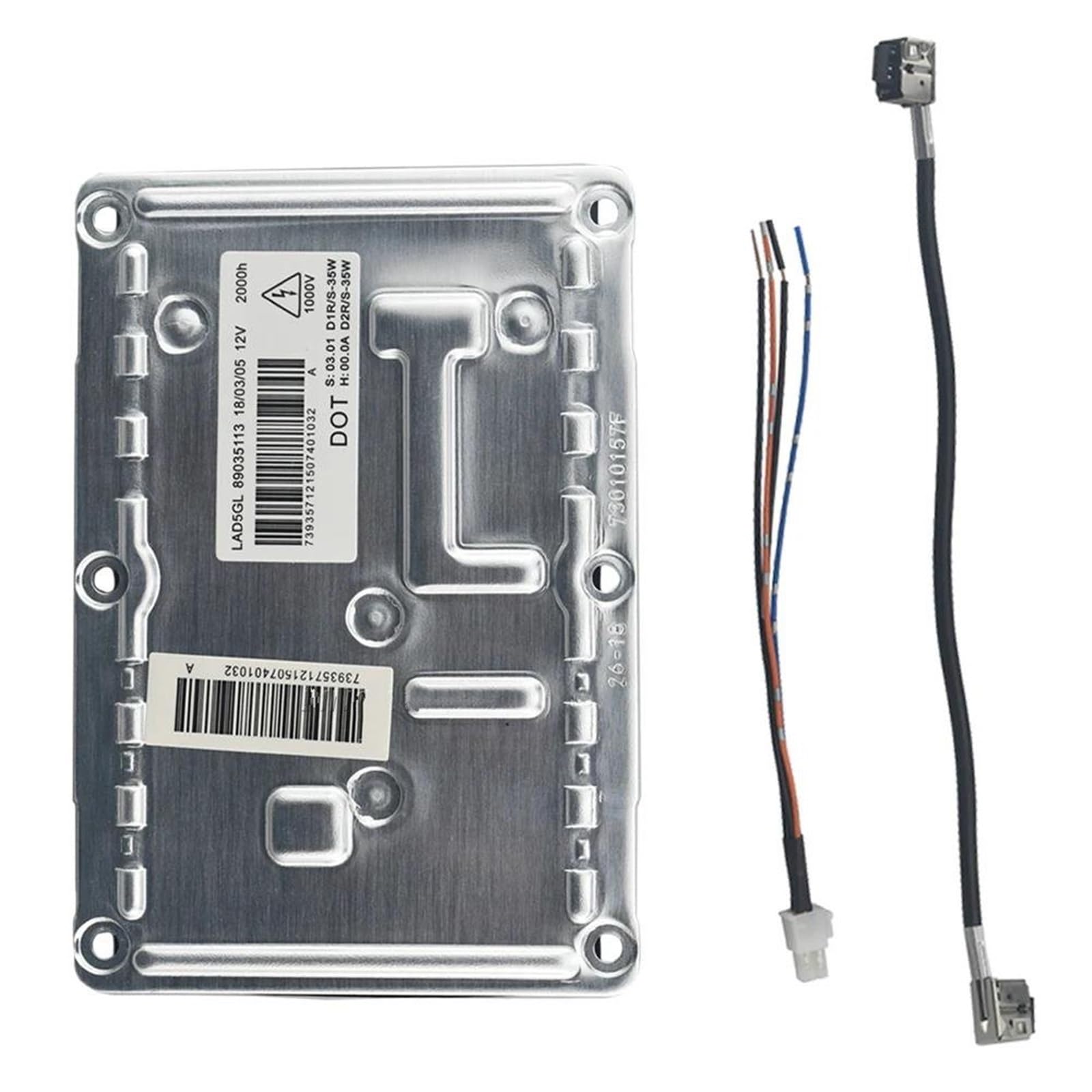 Bekuyu For Volvo S80 S60 V70 XC90 Xenon Headlight Control Unit Ballast LAD5GL 4Pin D1S D1R D2S D2R