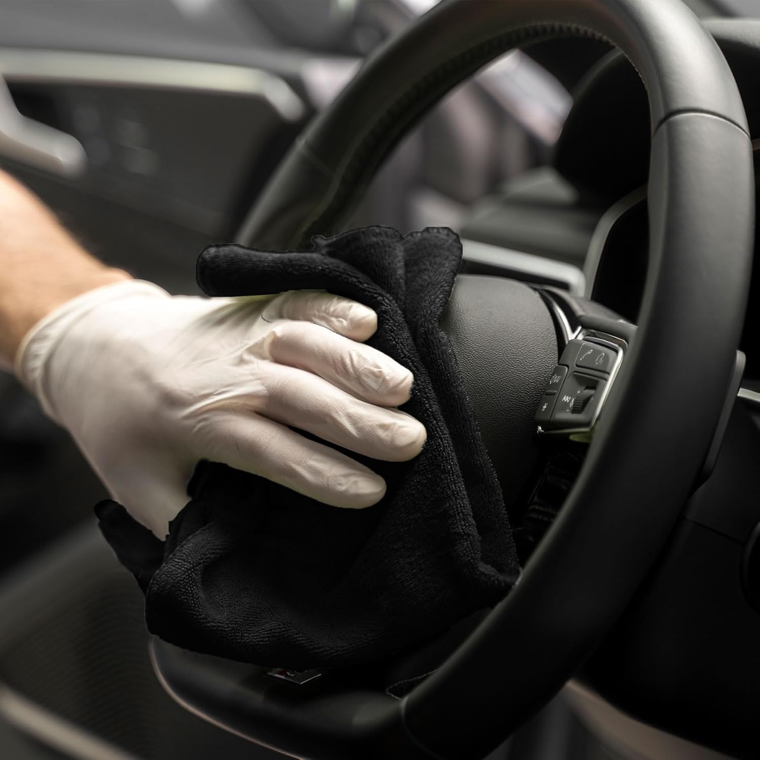 GOLD TEXTILES Wash Cloths Bulk Pack 13x13 Inches, 120 Pcs Soft Ringspun Cotton Washcloths, Premium Highly Absorbent and Quick-Drying Face Towels Daily use for Showering, Gym, Spa, Hotel (120, Black)