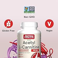 Vista 5 de Jarrow Formulas Acetil L-Carnitina, ACEBG, 500 Mg, 1