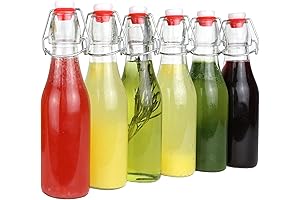 8.5 oz Glass Bottle Swing Top Pack of 6