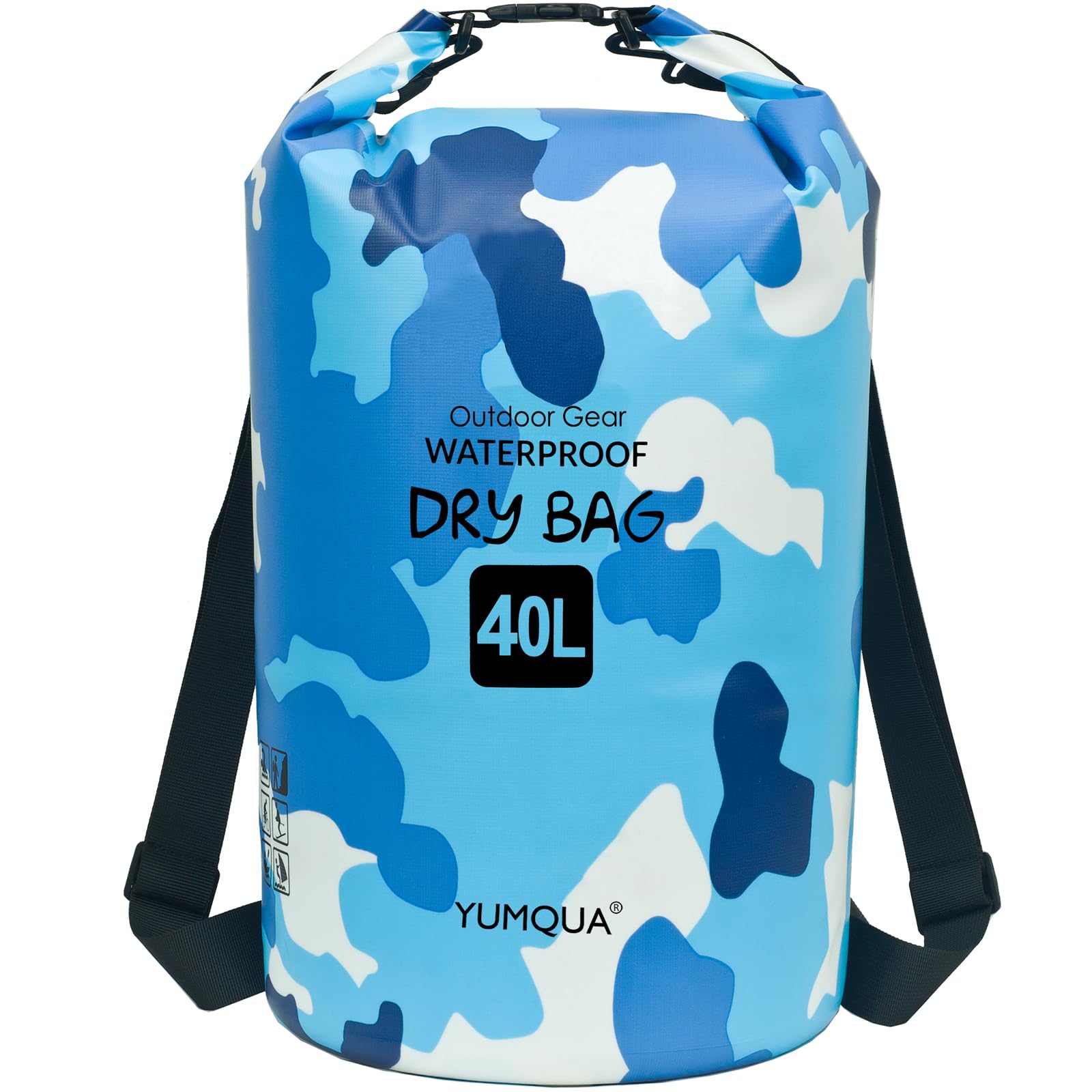 YUMQUA Sac à Dos étanche 5 L/10 L/20 L/30 L/40 L, Sac de Rangement Flottant étanche pour Kayak, Bateau, Natation, randonnée, Camping et pêche