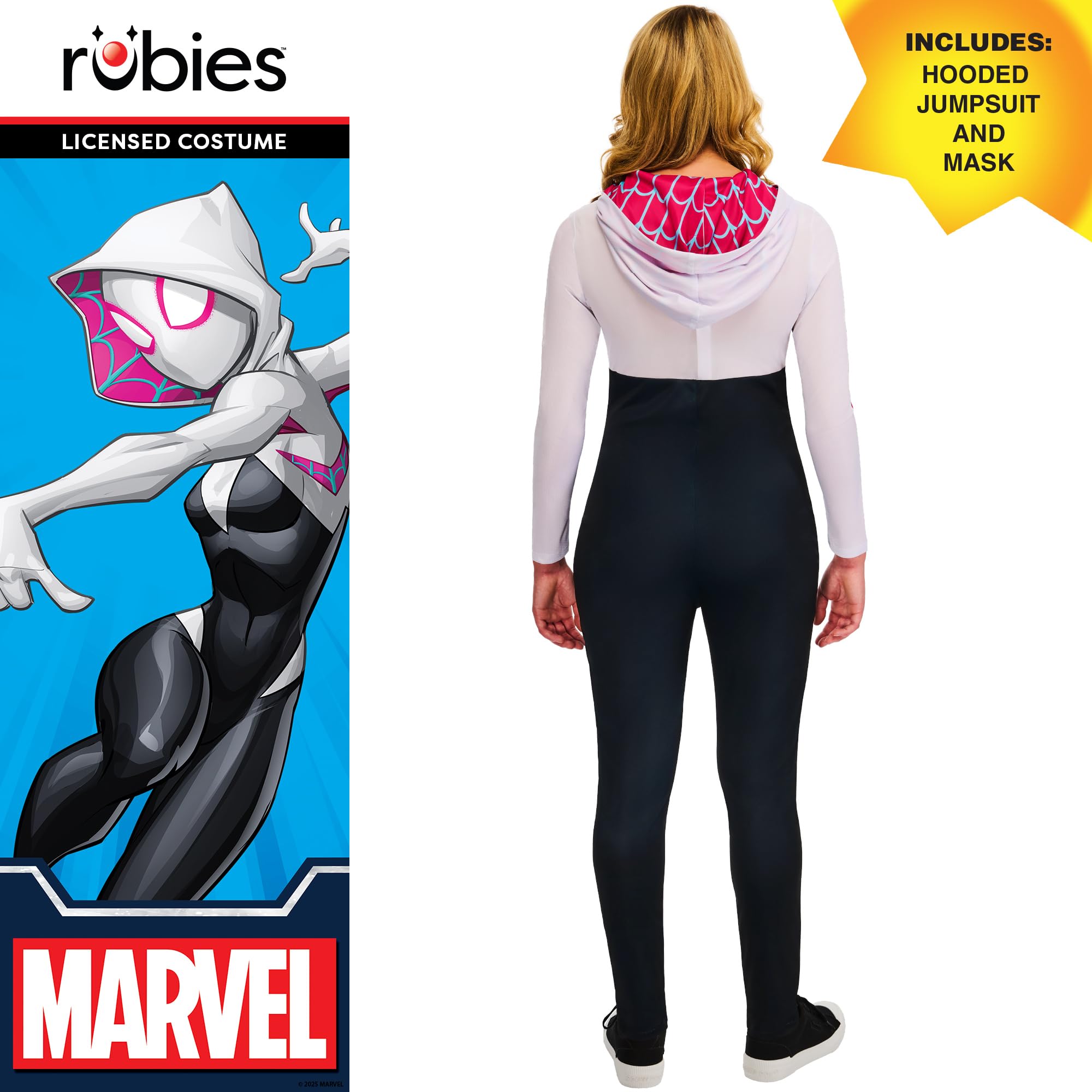 Rubies Official Ghost Spider Adult Costume, Size Medium Halloween, Multi, 14-16 - Image 2
