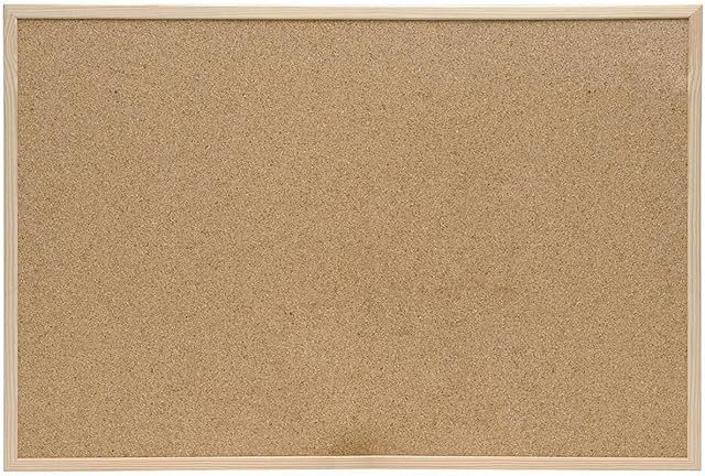 Q-Connect Wooden Frame 900 x 1200 mm Cork Board,Light Brown