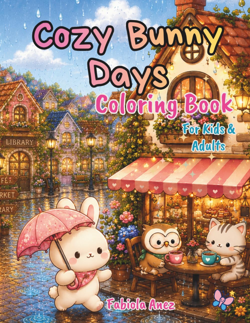 Cozy Bunny Days: A Cute and Relaxing Coloring Book