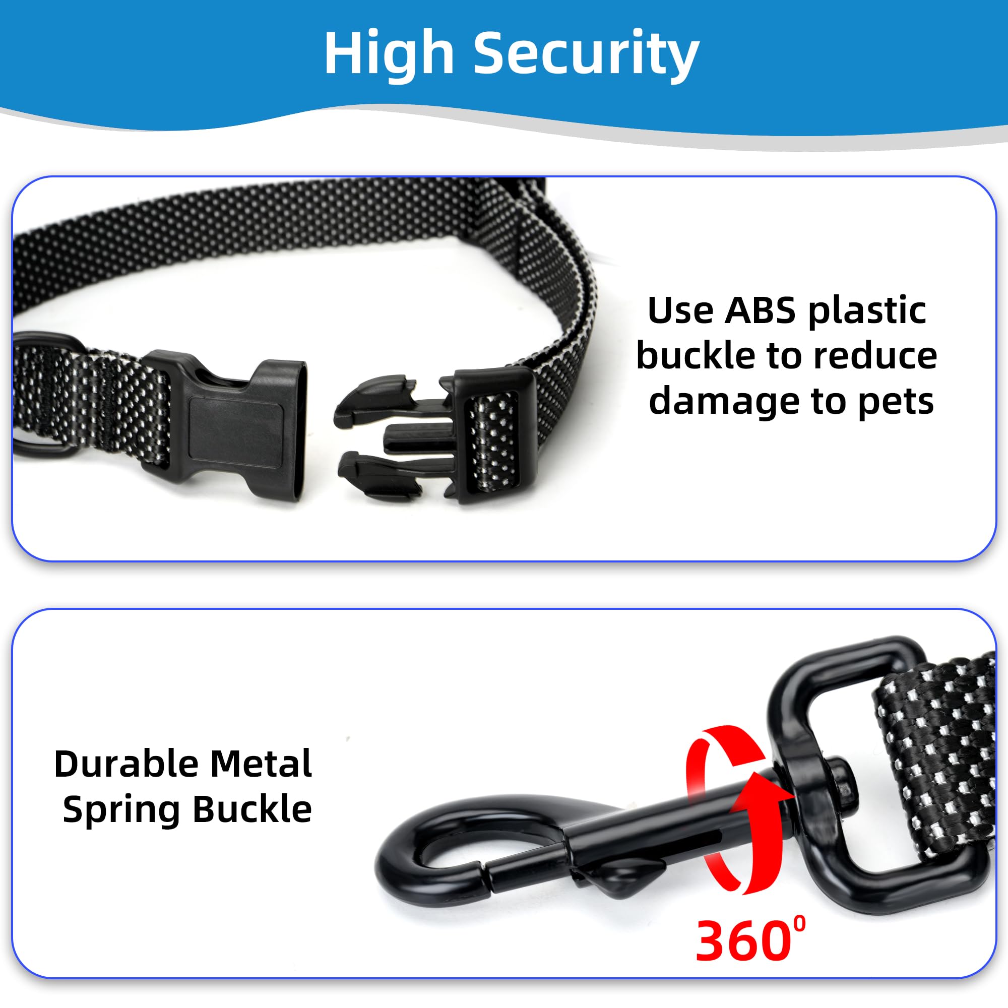 Correa para perro manos libres, suministros para mascotas, correa de cintura para pasear perros, correa de entrenamiento ajustable de 9 pies, correa cruzada resistente para perros, correr,