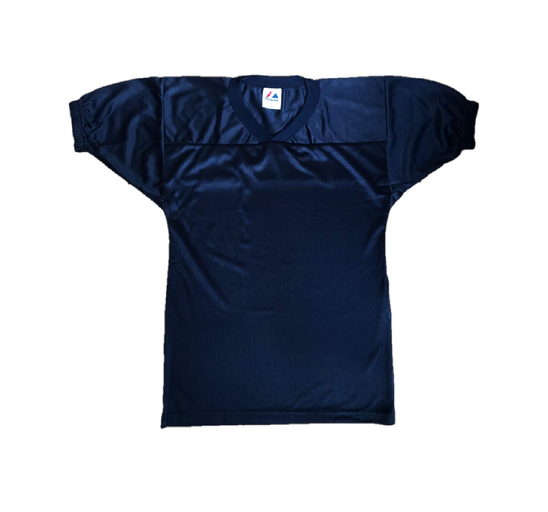 Tackle-Tuff by Majestic Adult Football Jersey with Banded Sleeves (Navy, X-Large)