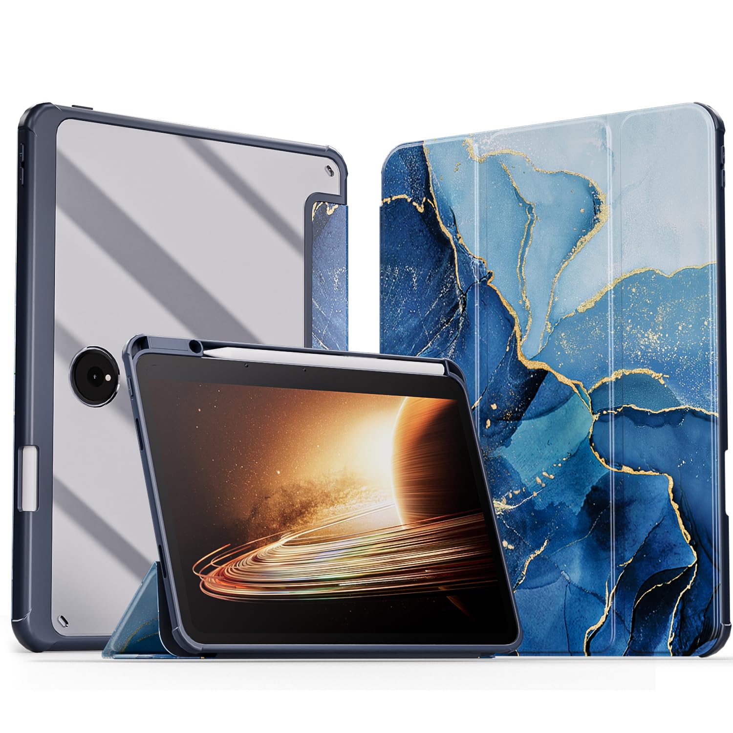 MOCA Hybrid Flip Cover case Compatible for OnePlus Pad 11.61 inch 2023 with Pencil Holder,Shockproof Clear Back Shell with Auto Wake/Sleep Folio Case (Ocean Marble) (B0C6626PGP) Amazon Price History, Amazon Price Tracker