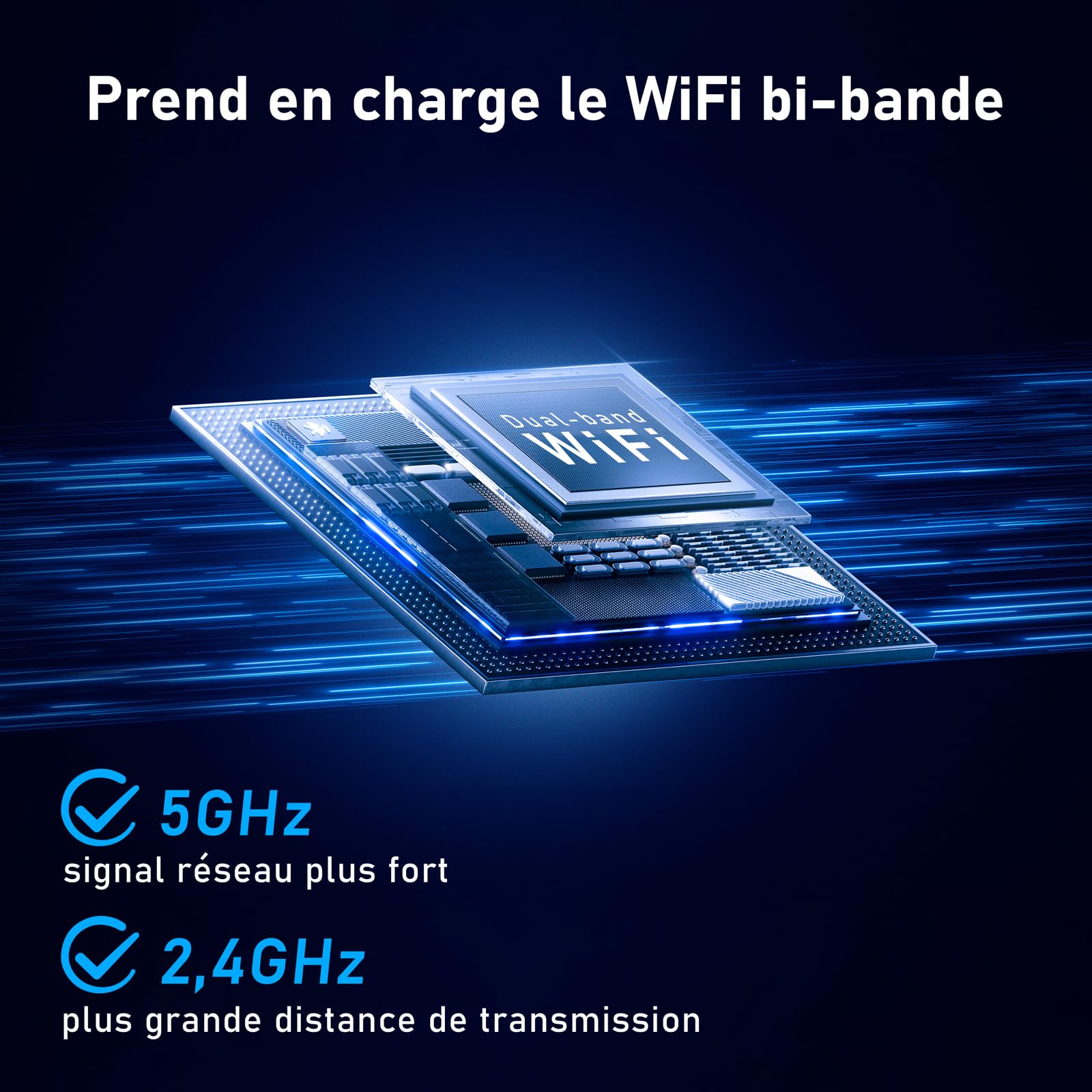 [5G & 2,4G] Camera Exterieur Sans Fil Solaire,Batterie 7800mAh et panneau solaire 6W,Camera Solaire Exterieur WiFi Sans Fil sur AI Détection Humaine,Vision Nocturne Couleur,Audio Bidirectionnel, Cloud