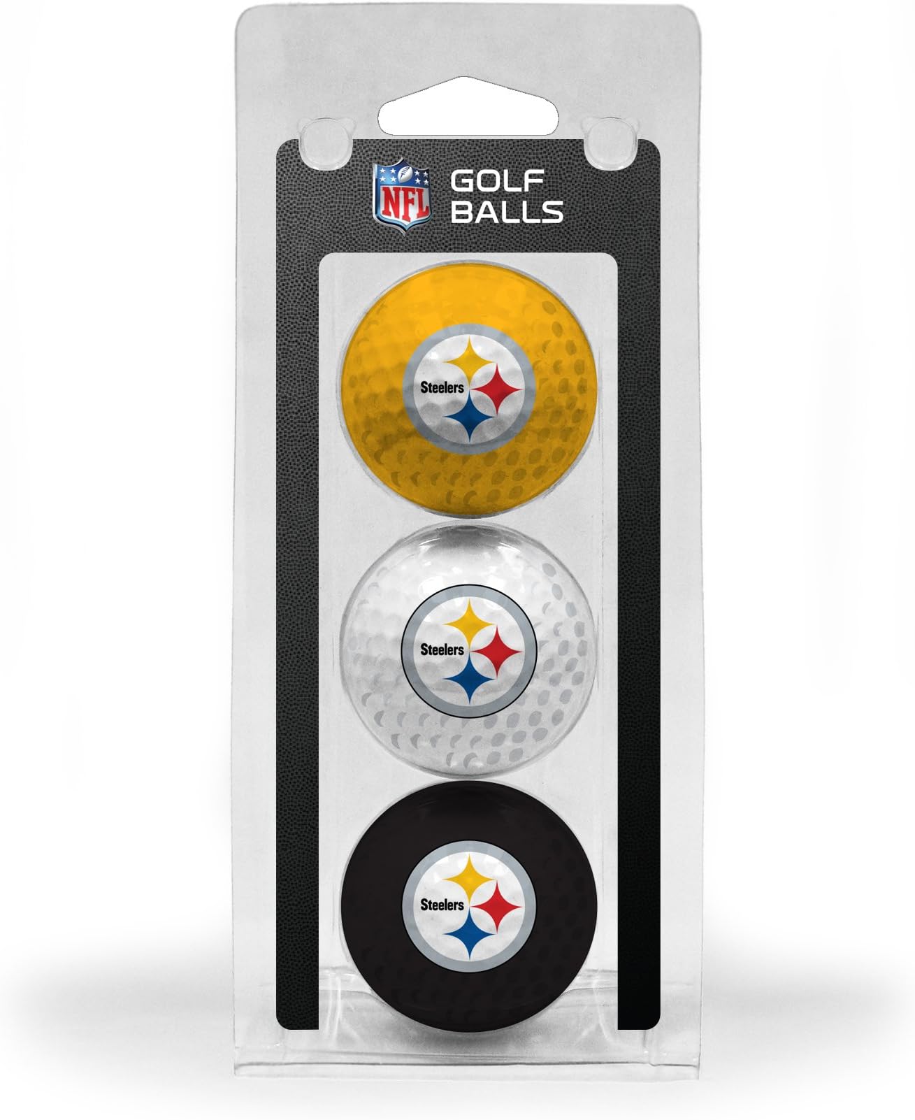 NFL Regulation Size Golf Balls, 3 Pack, Full Color Durable Team Imprint