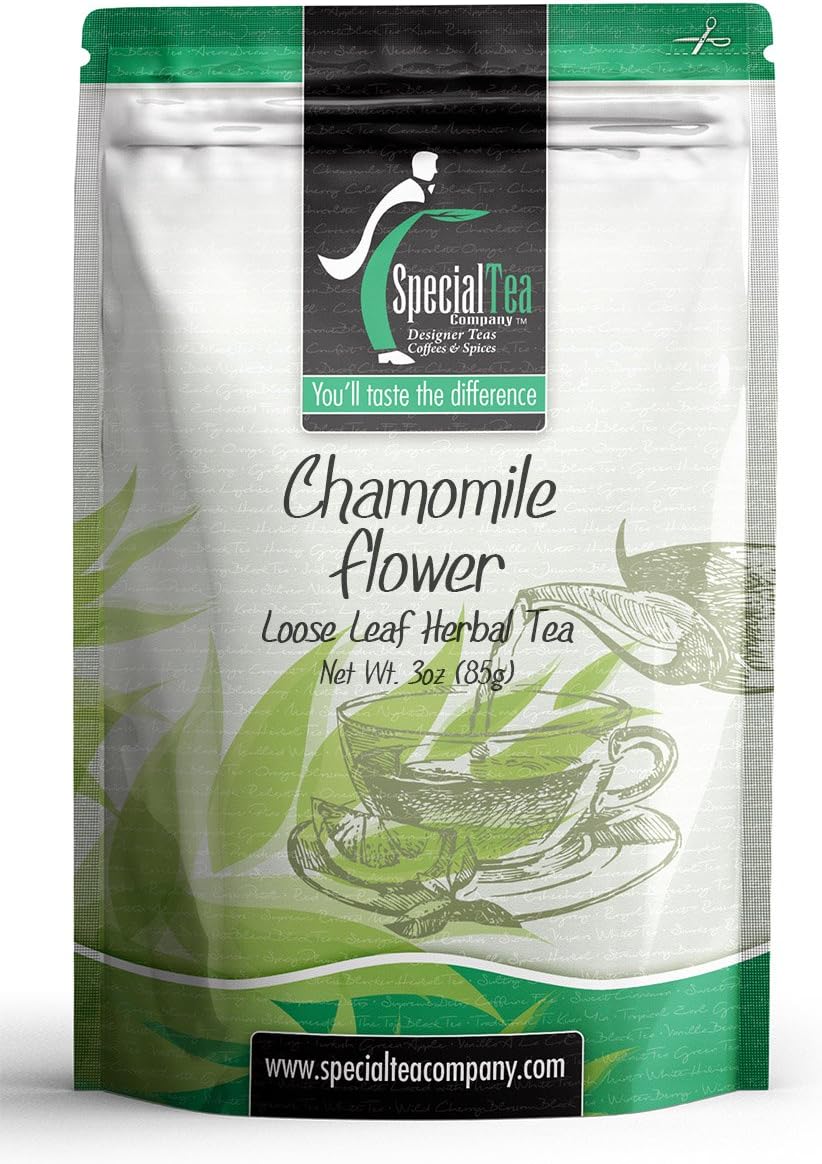 Special Tea Loose Leaf Herbal Tea, Chamomile Flower Organic, 3 Ounce