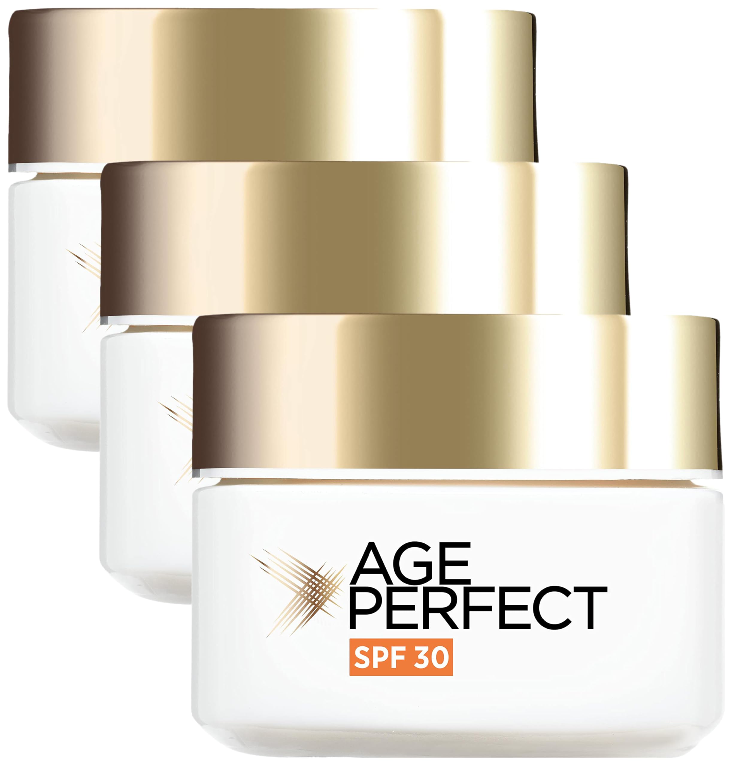 Age Perfect Collagen Expert Day Cream SPF 30, Anti-Sagging + Anti-Age Spots, 50ml (Pack of 3)