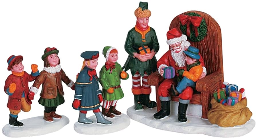 Amazon.com: Lemax Village Collection Visiting Santa #62276