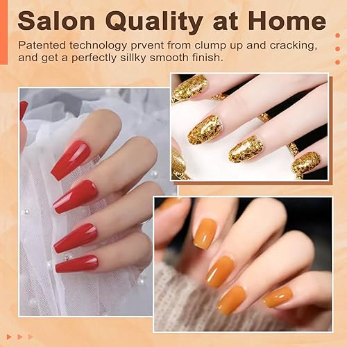 Miniatura 2 de LAVENDER VIOLETS Kit de iniciación de 22 piezas de polvo de inmersión para uñas, 16 colores de purpurina de Halloween, juego de líquido de inmersión