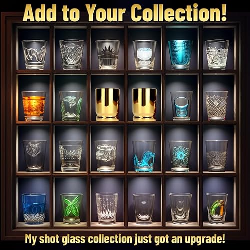 Miniatura 4 de Barbuzzo Juego de 2 vasos originales de 50 cales, de propiedad y diseño estadounidense, como fundas de bala de calibre 50 reales, con capacidad para