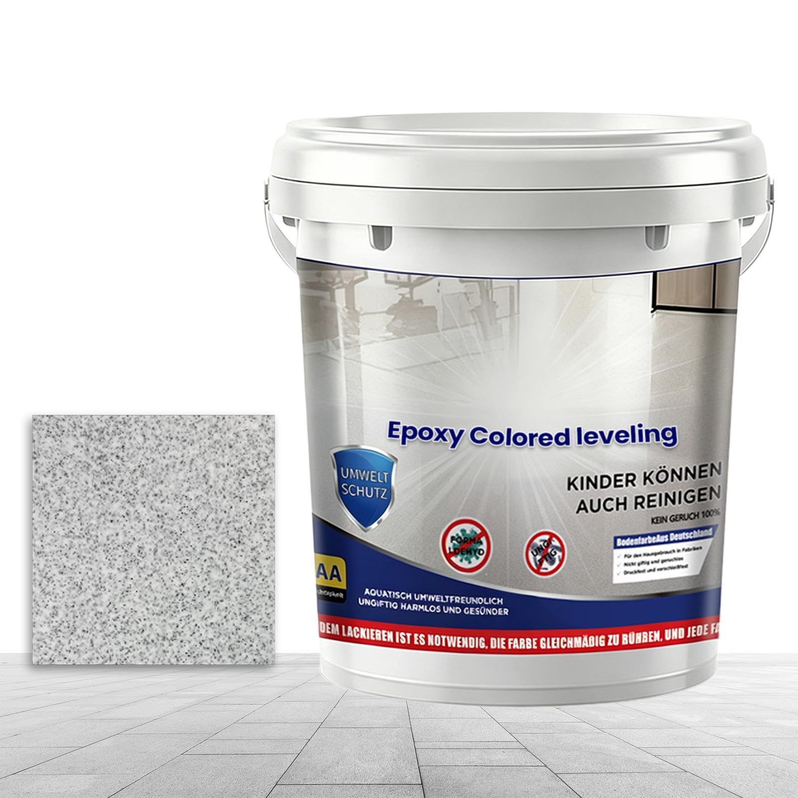 Genérico Epoxy Colored Sand Paint - Self Leveling Non Slip Floor Coating for Concrete | Wear Resistant Resin Finish with Textured Grip, Indoor Outdoor for Waterproof Flooring Solution