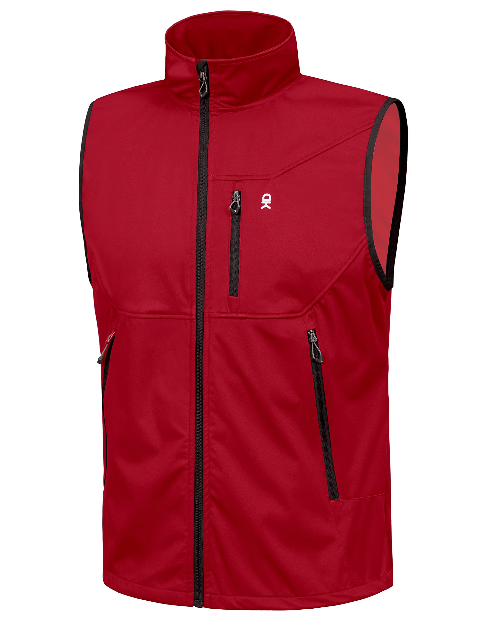 Little Donkey AndyMen's Lightweight Softshell Vest Windproof Sleeveless Jacket for Travel Hiking Running Golf