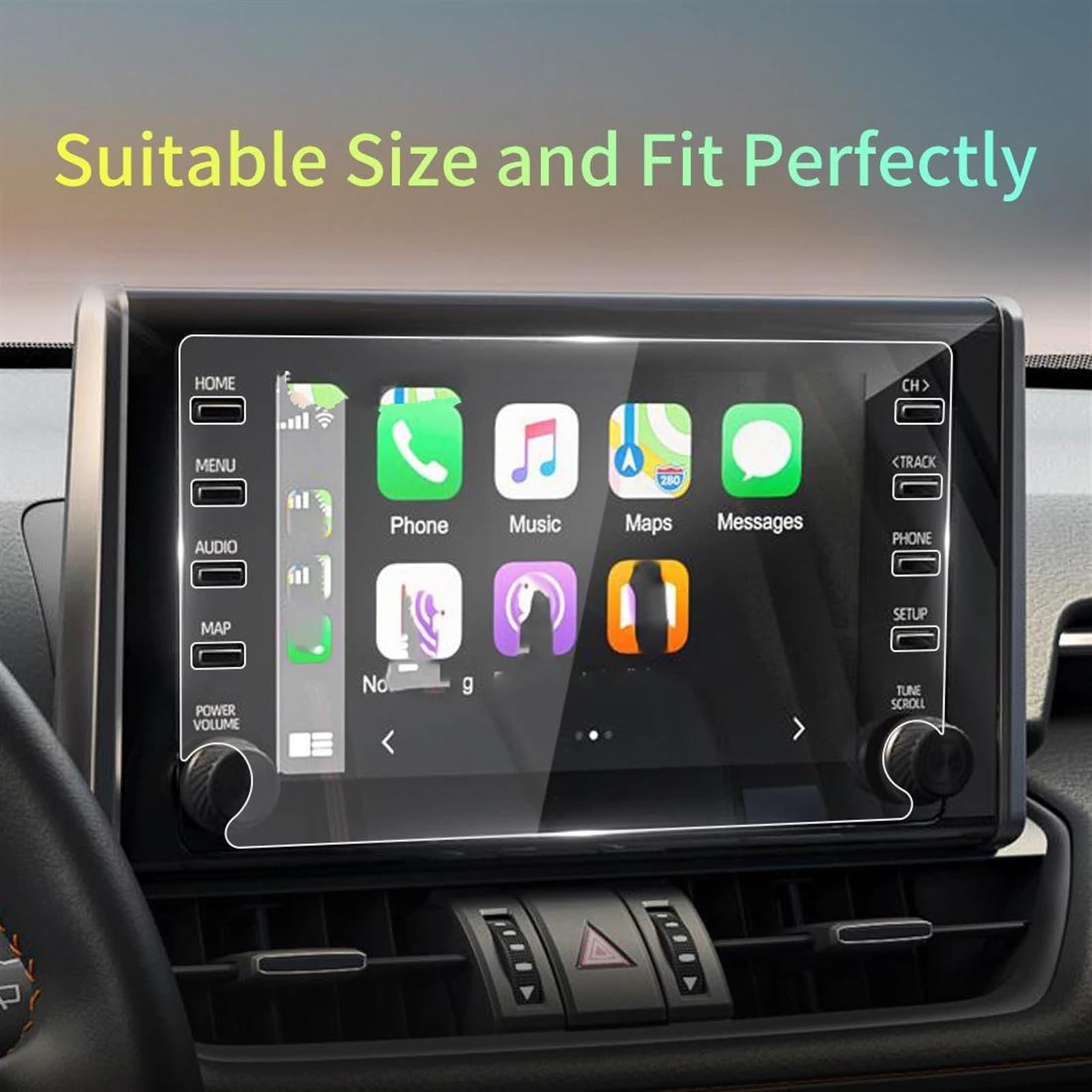 Ochraniacz ekranu ze szkła hartowanego Carplay Automoties do RAV4 2021