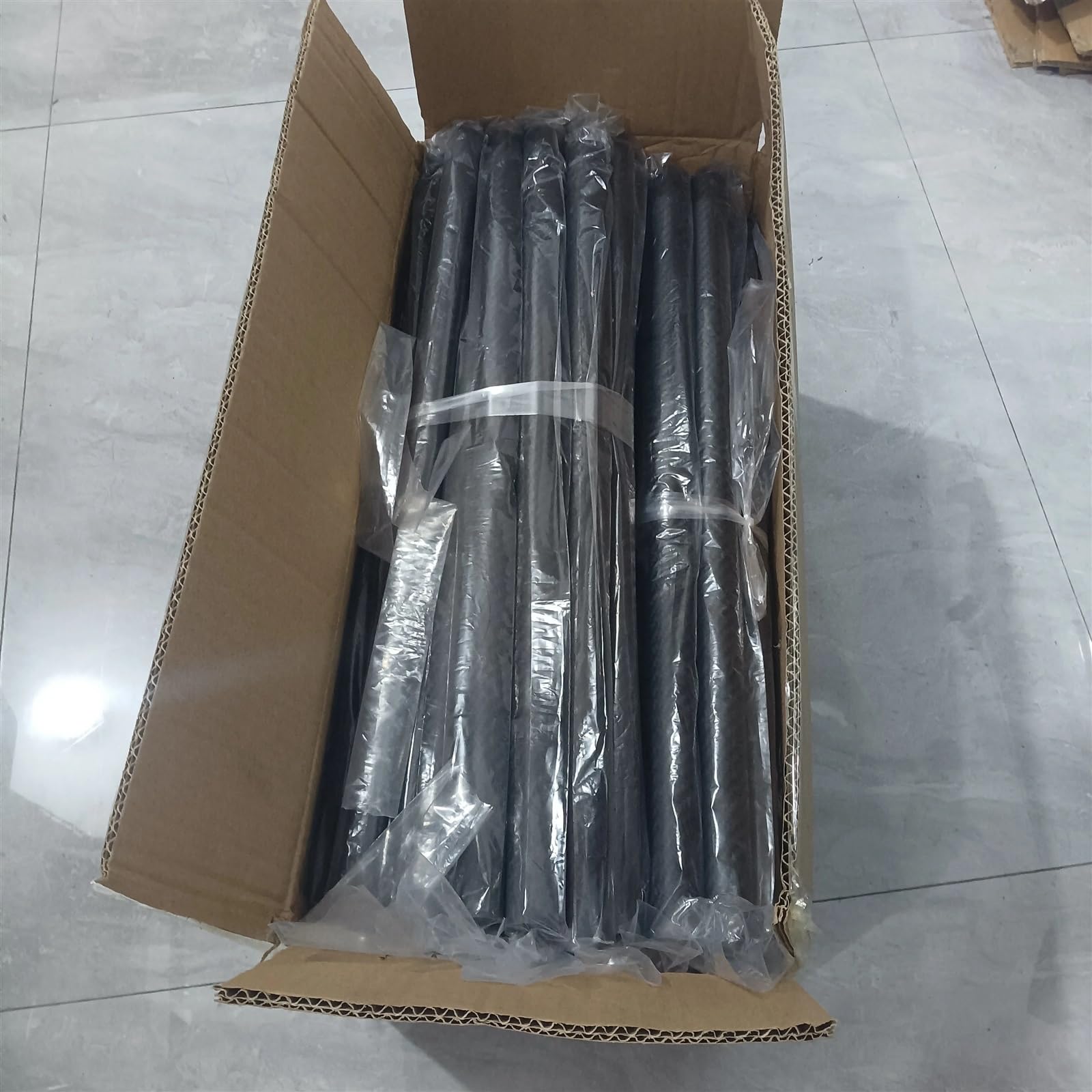 2pcs 3K Carbon Fiber Tube Length 600mm Twill Matte High Composite Hardness Material for Plant Protection Aircraft Carbon Fiber Square Tube(2pcs 8x6x600mm)